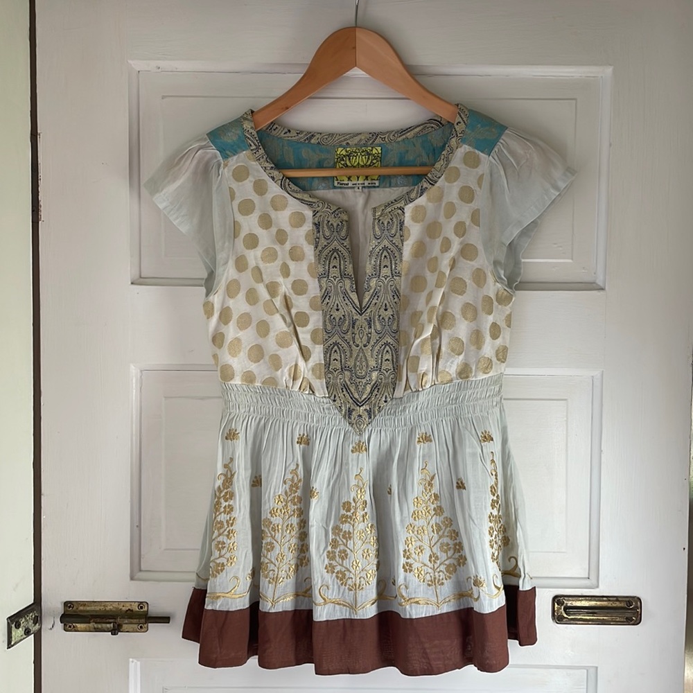 Anthropologie floreat blouse - 4